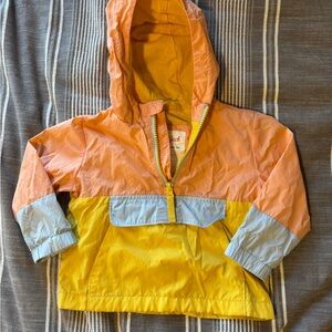 Cat & Jack Orange, Yellow, and Blue Kids Raincoat